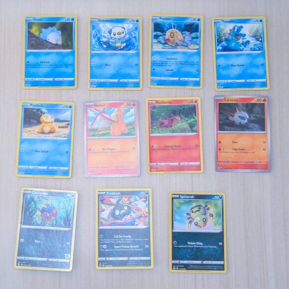 42 Pokemon TCG Trading Cards - Trainer Fire Water Psychic Dark Electric Fighting - Picture 5 of 7